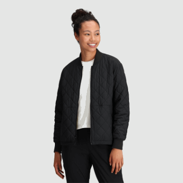 Outdoor Research Women's Shadow Reversible Bomber Black/Loden